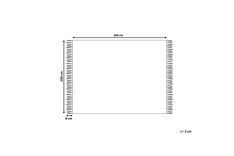 Ullteppe Vosketap 200x300 cm - Oransje - Ullteppe