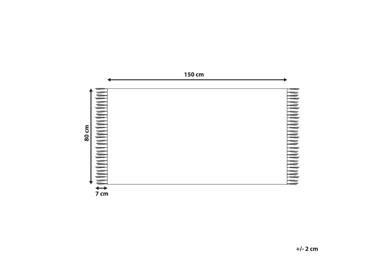 Kelimteppe Garni 80x150 cm - Rød - Tekstiler & tepper - Teppe & matte - Orientalske tepper - Kelimtepper