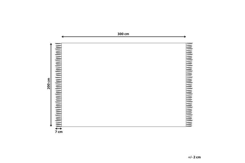 Kelimteppe Kamaris 200x300 cm - Rød - Tekstiler & tepper - Teppe & matte - Orientalske tepper - Kelimtepper