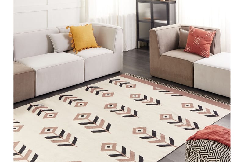 Kelimteppe Niavan 200x300 cm - Beige - Kelimtepper