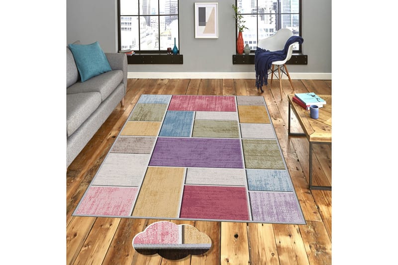 Matte Homefesto 80x120 cm - Multifarge - Små tepper - Orientalske tepper - Store tepper - Persisk matte