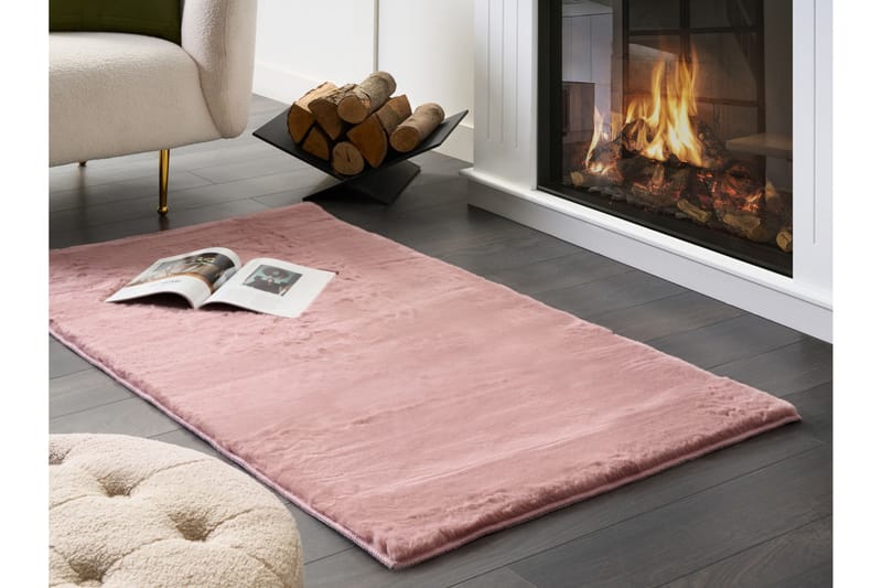 Skinnteppe Mirpur 80x150 cm - Rosa - Skinn & pelstepper