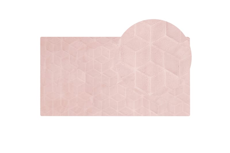 Skinnteppe Thatta 80x150 cm - Rosa - Skinn & pelstepper