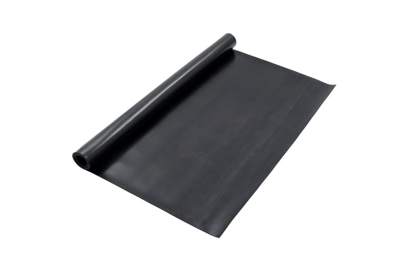 Gulvmatte antiskli gummi 1,2x2 m 3 mm glatt - Tekstiler & tepper - Teppe & matte - Spesialmatte - Gulvbeskyttelse