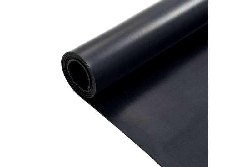 Gulvmatte antiskli gummi 1,2x2 m 3 mm glatt - Tekstiler & tepper - Teppe & matte - Spesialmatte - Gulvbeskyttelse