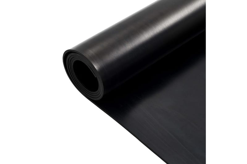 Gulvmatte antiskli gummi 1,2x2 m 4 mm glatt - Tekstiler & tepper - Teppe & matte - Spesialmatte - Gulvbeskyttelse