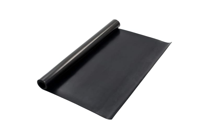 Gulvmatte antiskli gummi 1,2x2 m 4 mm glatt - Tekstiler & tepper - Teppe & matte - Spesialmatte - Gulvbeskyttelse