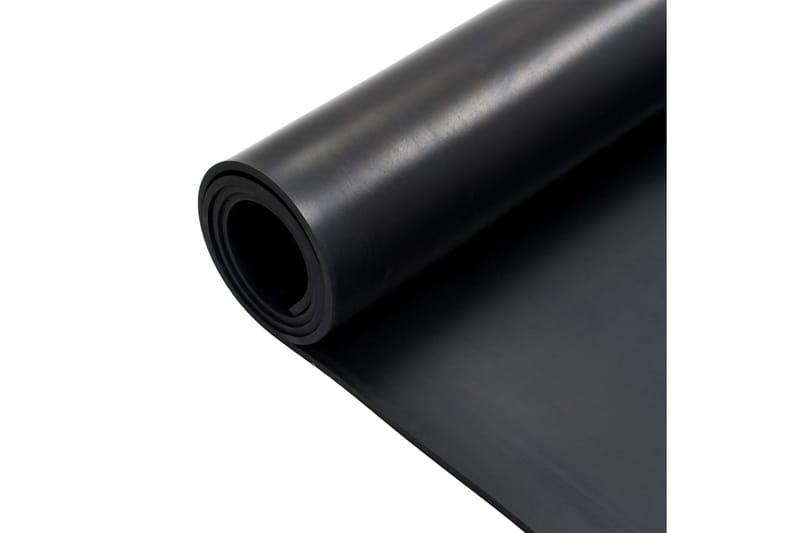 Gulvmatte antiskli gummi 1,2x2 m 6 mm glatt - Tekstiler & tepper - Teppe & matte - Spesialmatte - Gulvbeskyttelse