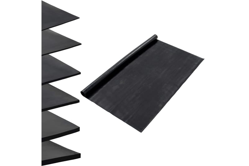 Gulvmatte antiskli gummi 1,2x5 m 1 mm glatt - Tekstiler & tepper - Teppe & matte - Spesialmatte - Gulvbeskyttelse