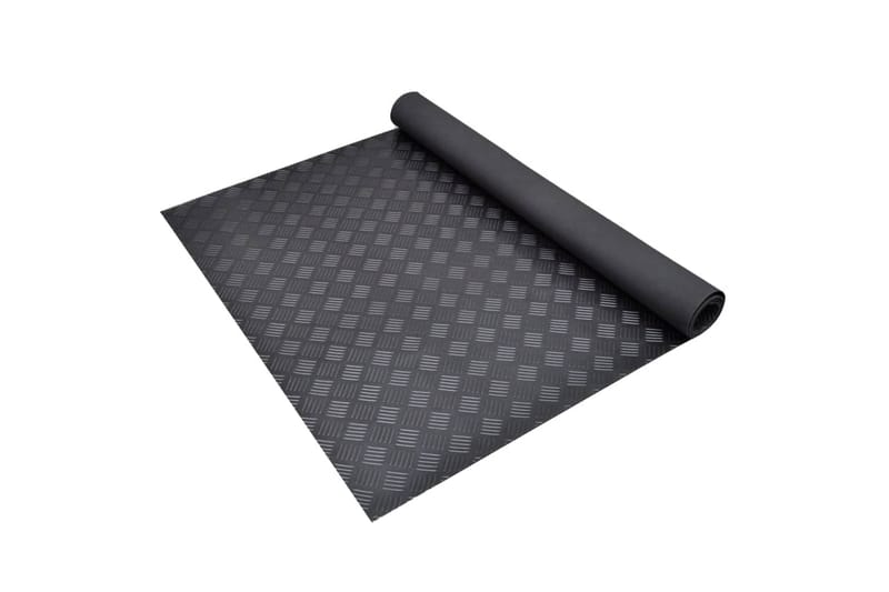 Gulvmatte antiskli gummi 1,5x4 m 3 mm rutemønster - Tekstiler & tepper - Teppe & matte - Spesialmatte - Gulvbeskyttelse