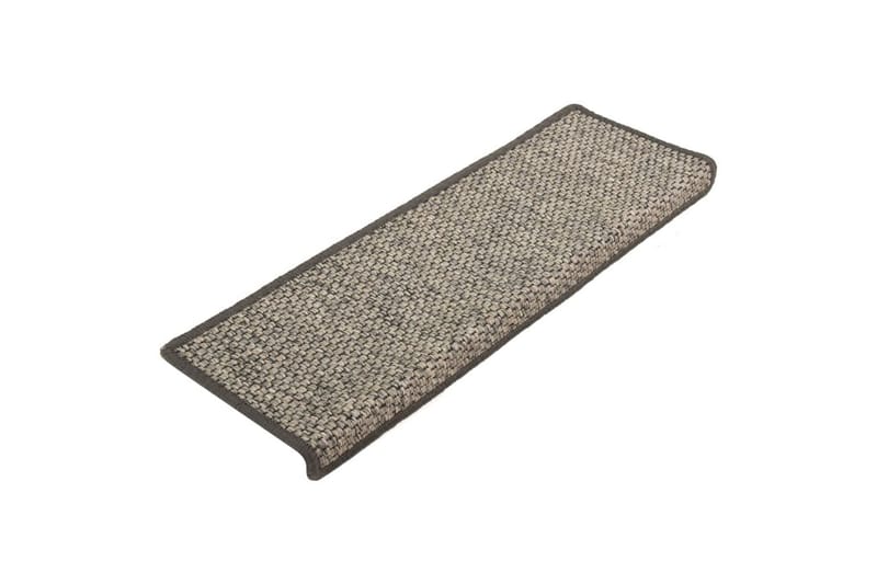 Selvklebende trappematter sisal 15 stk 65x25 cm - Beige - Tekstiler & tepper - Teppe & matte - Spesialmatte - Trappetrinnstepper