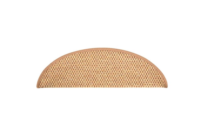 Selvklebende trappematter sisal-utseende 15 stk 56x20cm - Oransj - Tekstiler & tepper - Teppe & matte - Spesialmatte - Trappetrinnstepper