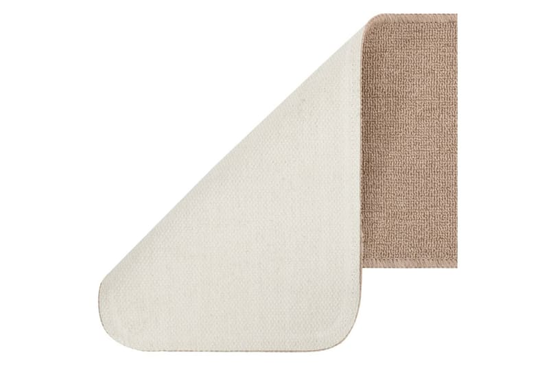 Trappematter 15 stk 60x25 cm beige sklisikker - Beige - Tekstiler & tepper - Teppe & matte - Spesialmatte - Trappetrinnstepper