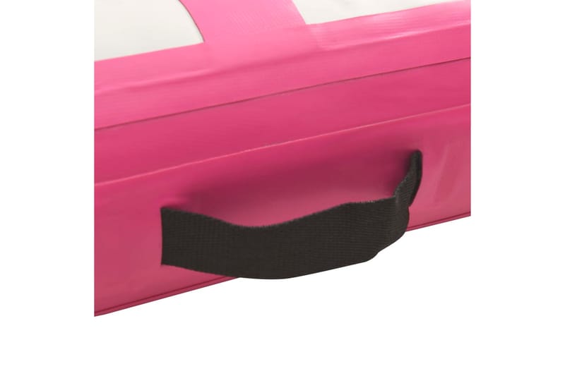 Oppblåsbar gymnastikkmatte med pumpe 200x200x20 cm PVC rosa - Tekstiler & tepper - Teppe & matte - Spesialmatte - Treningsmatte