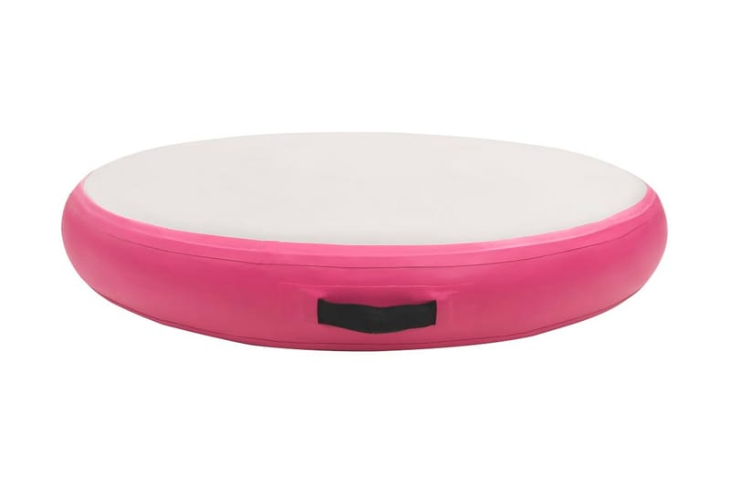 Oppblåsbar gymnastikkmatte med pumpe 100x100x15 cm PVC rosa - Tekstiler & tepper - Teppe & matte - Spesialmatte - Treningsmatte