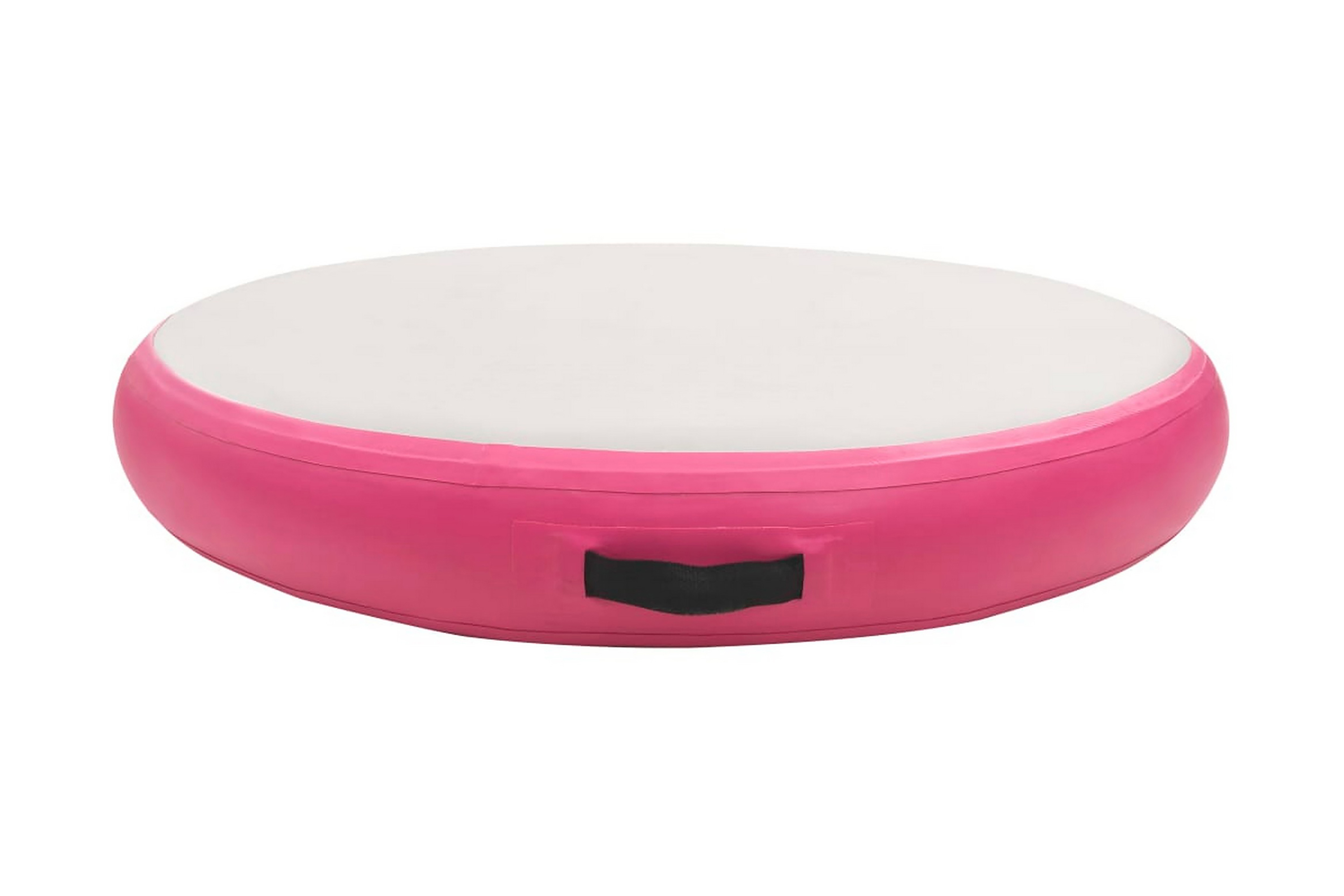 Be Basic Oppblåsbar gymnastikkmatte med pumpe 100x100x15 cm PVC rosa -