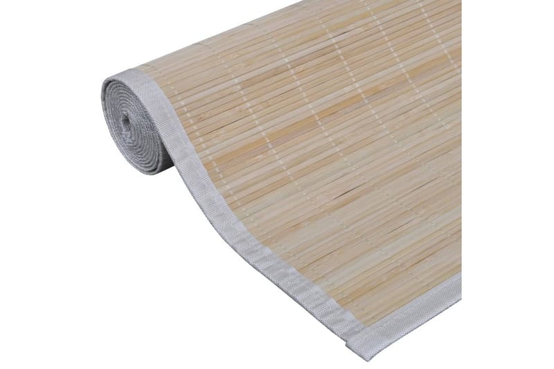 Tepper i naturlig bambus rektangulr 4 stk 120x180 cm - Beige - Tekstiler & tepper - Teppe & matte