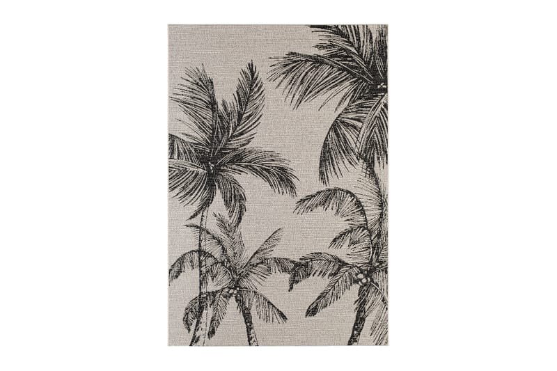 Bahamas Palm Utendørsmatte 200x290 cm - Charcoal - Tekstiler & tepper - Teppe & matte - Utendørs tepper