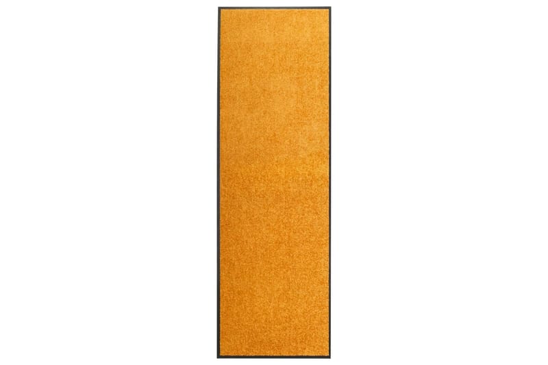 Dørmatte vaskbar oransje 60x180 cm - Oransj - Tekstiler & tepper - Teppe & matte - Utendørs tepper - Dørmatte og entrématte