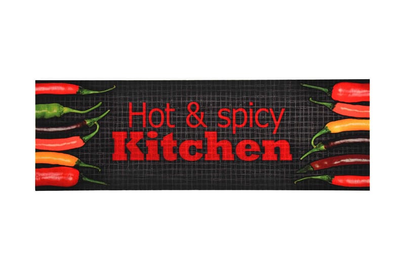 Kjøkkenmatte vaskbar Hot&amp;Spicy 45x150 cm - Flerfarget - Tekstiler & tepper - Teppe & matte - Utendørs tepper - Dørmatte og entrématte