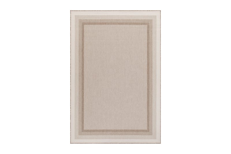 Havanna Frame Utendørsmatte 160x230 cm - Linbeige - Tekstiler & tepper - Teppe & matte - Utendørs tepper