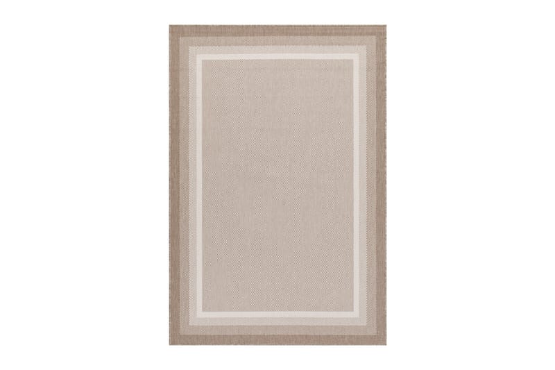 Havanna Frame Utendørsmatte 160x230 cm - Linbeige - Tekstiler & tepper - Teppe & matte - Utendørs tepper