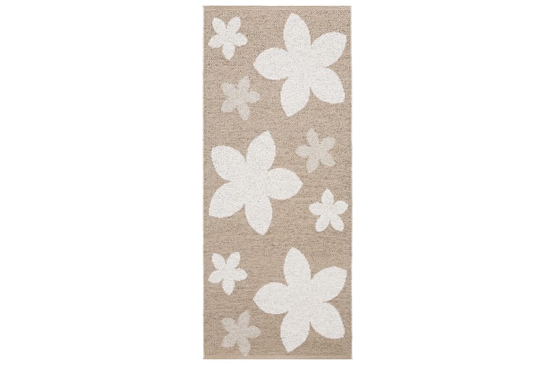 Fillematte Flower 70x450 cm Beige - Horredsmattan - Tekstiler & tepper - Teppe & matte - Utendørs tepper - Plasttepper