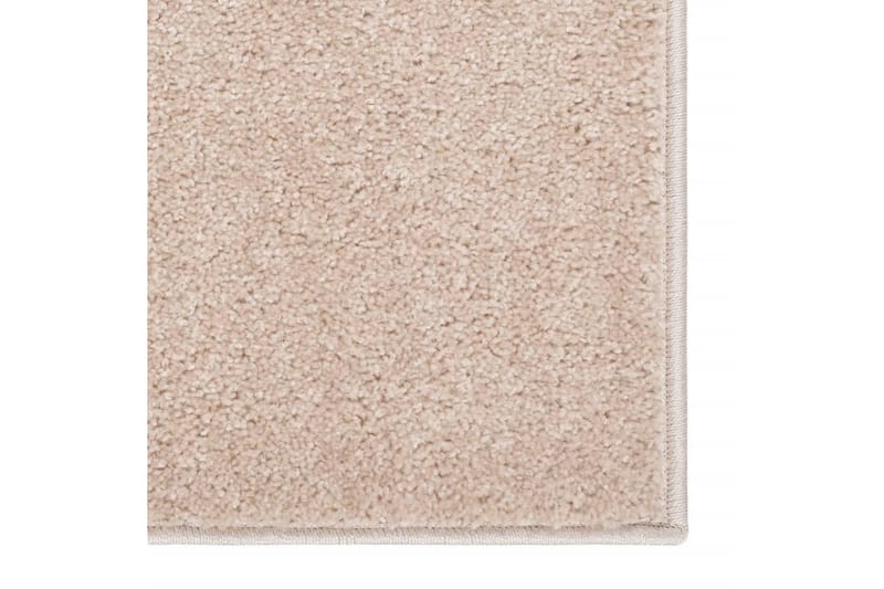 Teppe med kort luv 120x170 cm mørk beige - Beige - Tekstiler & tepper - Teppe & matte - Utendørs tepper - Plasttepper