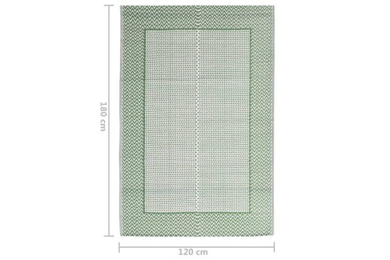 Uteteppe grønn 120x180 cm PP - grønn - Tekstiler & tepper - Teppe & matte - Utendørs tepper - Balkongmatte & terassmatte