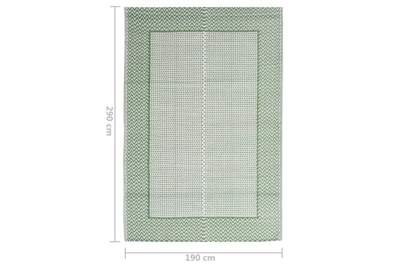 Uteteppe grønn 190x290 cm PP - grønn - Tekstiler & tepper - Teppe & matte - Utendørs tepper - Balkongmatte & terassmatte